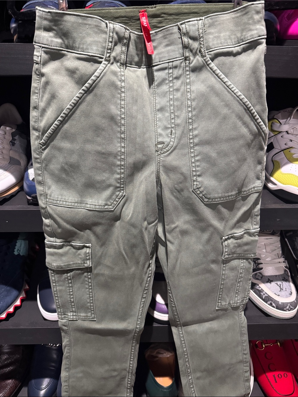SPANX Olive Green Cargo Leggings